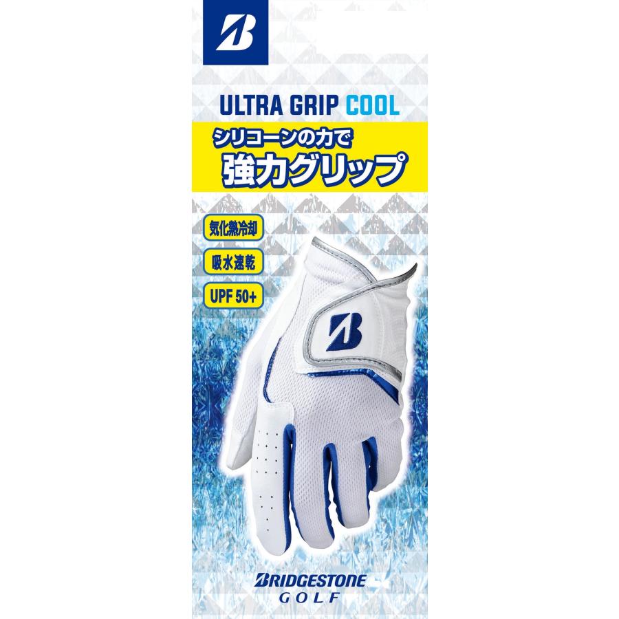 BRIDGESTONE(ブリヂストン) ゴルフグローブ ULTRA GRIP COOL ホワイト 24cm メンズ GL25S1WH24 | 