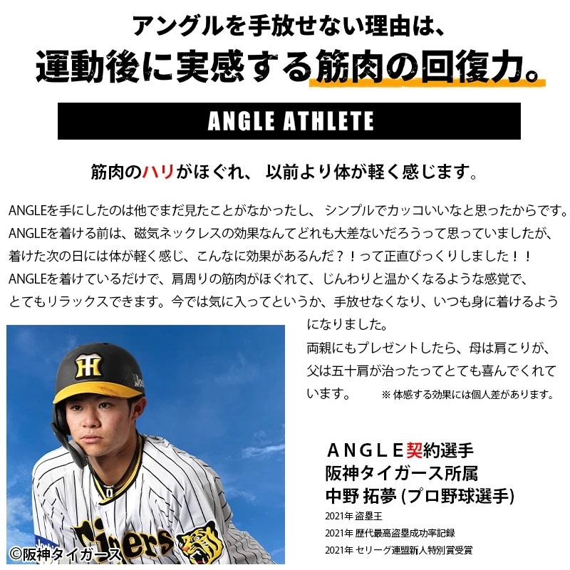 【WBC代表選手着用】ANGLE アングル e.モデル01 磁気ネックレス 野球選手 スポーツ プラチナ 肩コリ 医療機器 肩こり解消 血行改善 頭痛 メンズ レディース |  | 08