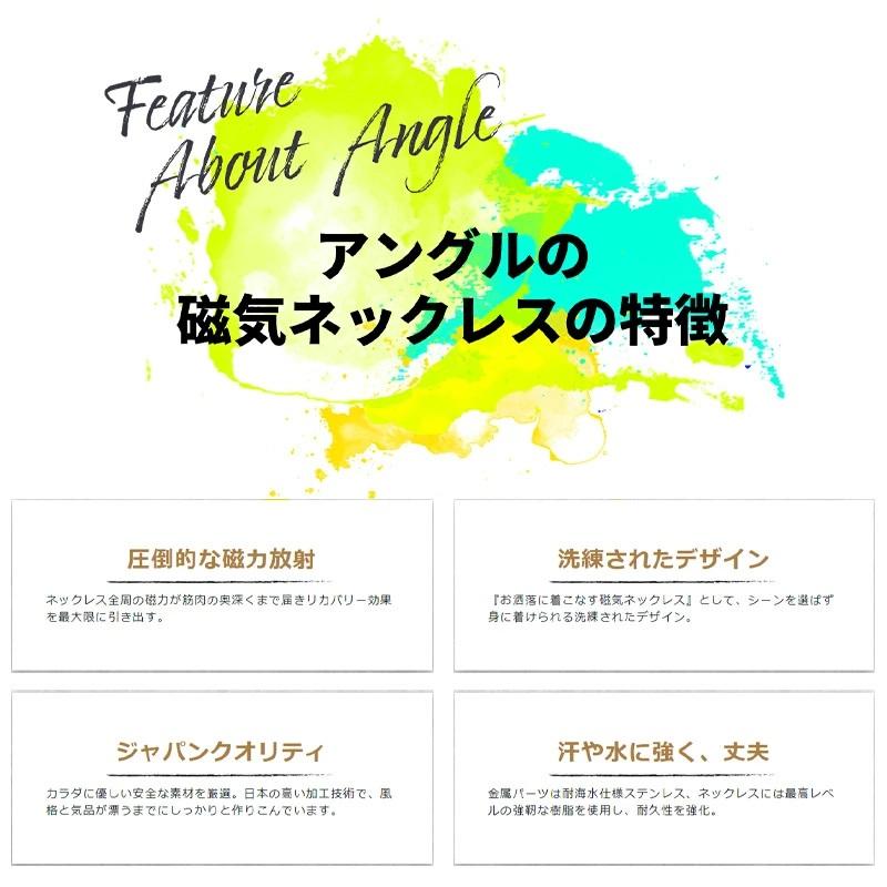 NEW【WBC代表選手着用】ANGLE アングル e.モデル02 磁気ネックレス 野球選手 スポーツ プラチナ 肩コリ 医療機器 肩こり解消 血行改善 頭痛 メンズ レディース |  | 02