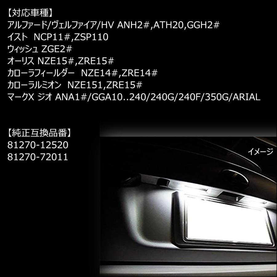 LEDナンバー灯 左右セット トヨタ 20系 アルファード ヴェルファイア ライセンスランプ 白 |  | 08
