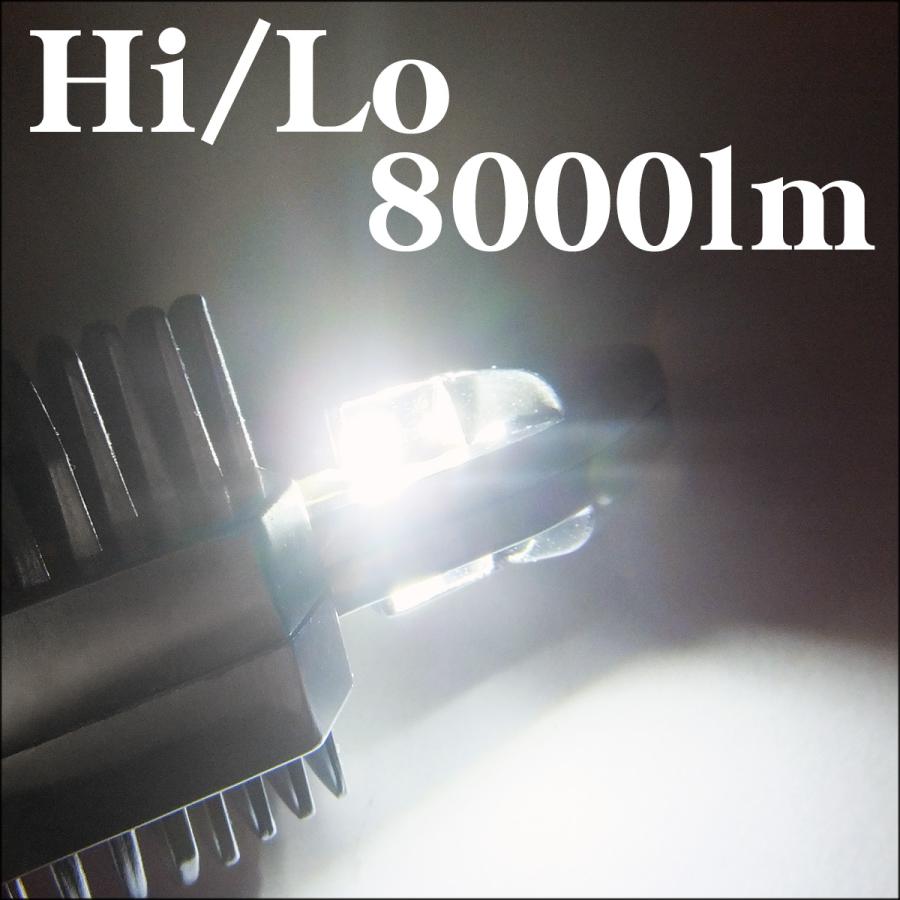 バイクLEDヘッドライトバルブ H4 Hi/Lo 8000lm 爆光ホワイト 6500k ポン付け一体型（293）車検対応　白【1個】12V汎用 送料無料｜projectw｜03