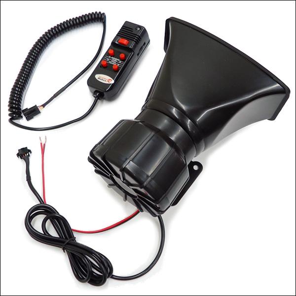 車載拡声器 12V用 60W 300dB 小型 ハンドマイク サイレン5種類付 |  | 08