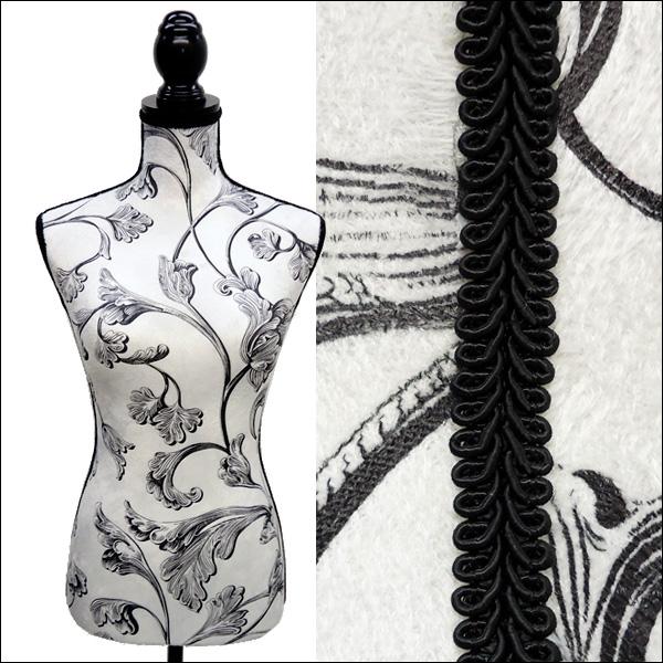 柄トルソー レディース 9号 猫脚黒 女性 アンティーク調 植物柄 [G-11] |  | 02