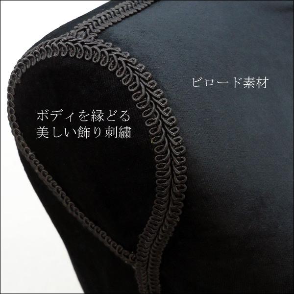 軽量トルソー レディース 9号 ピン打ち可 女性 猫脚黒 芯地張ボディ [G-19 ビロード黒] |  | 02