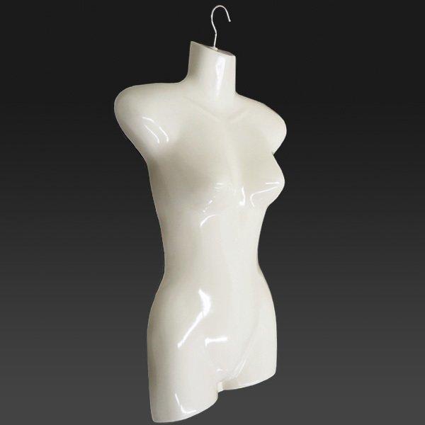 女性用 ハーフトルソー 1枚 マネキンハンガー 白 (3) |  | 02