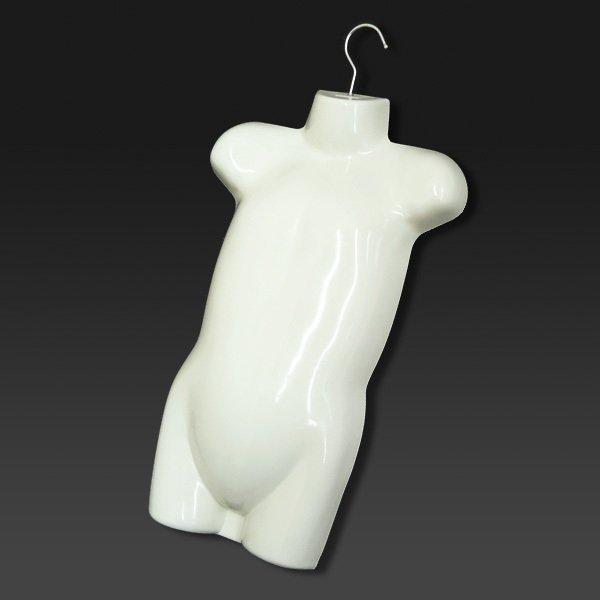 ベビー用 ハーフトルソー 1枚 マネキンハンガー 白 |  | 01