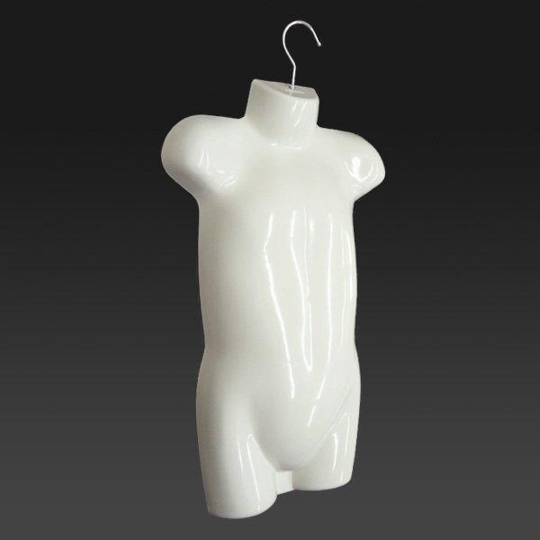 ベビー用 ハーフトルソー 1枚 マネキンハンガー 白 |  | 02