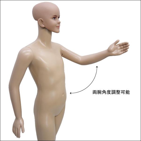 男女兼用 子供マネキン 140cm 軽量 キッズマネキン ウイッグ2個付き |  | 03