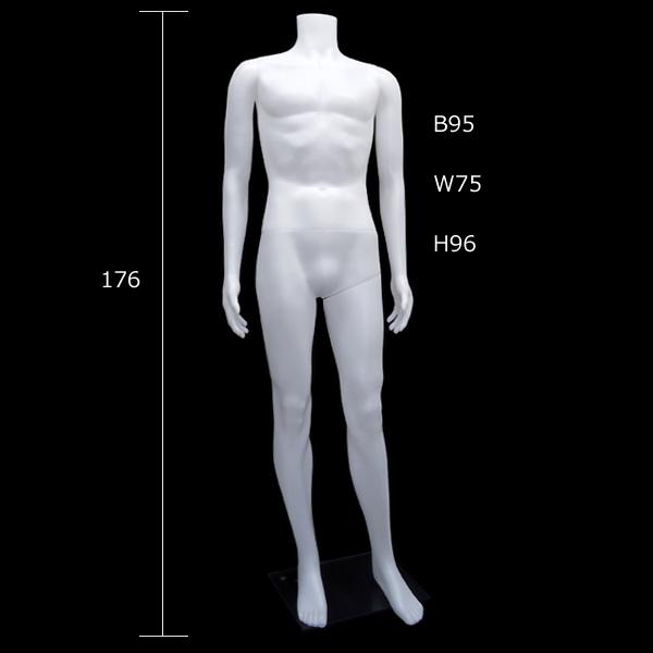 メンズ ヘッドレスマネキン 軽量 男性マネキン【白-1】 |  | 01