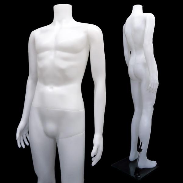 メンズ ヘッドレスマネキン 軽量 男性マネキン【白-1】 |  | 05