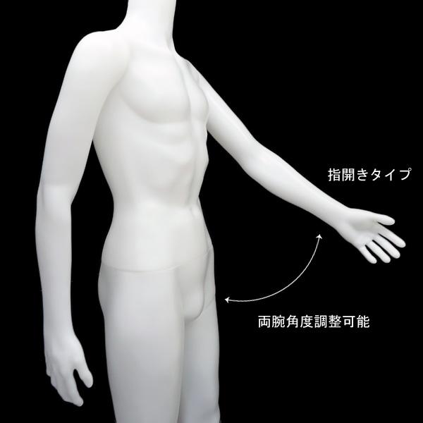 メンズ ヘッドレスマネキン 軽量 男性マネキン【白-1】 |  | 06