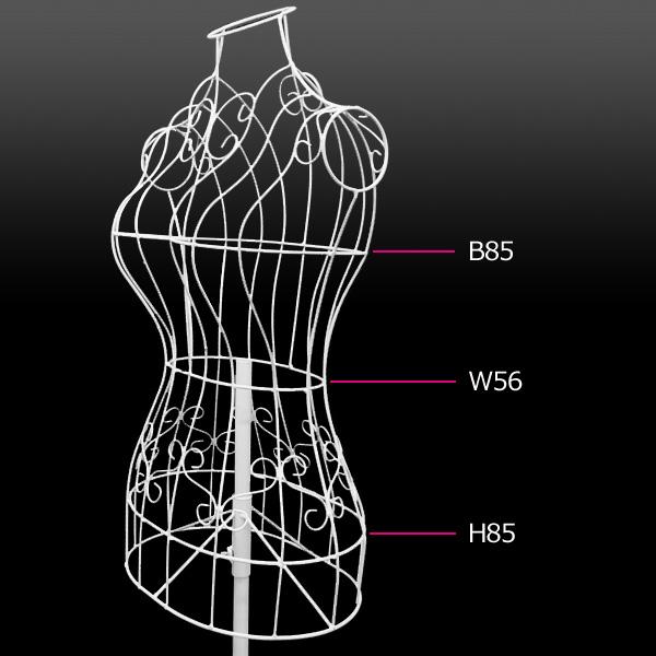 ワイヤートルソー レディース 白 女性 9号サイズ マネキン