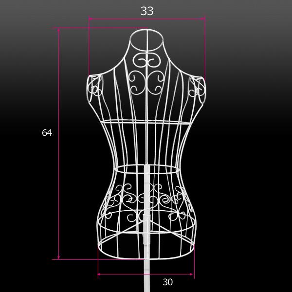 ワイヤートルソー レディース 白 女性 9号サイズ マネキン |  | 08