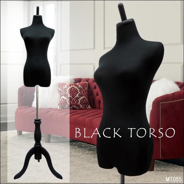 レディーストルソー 黒 木製ブラック猫脚 女性マネキン パンツ対応 (P-BBB) | 