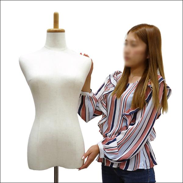 レディーストルソー リネン 麻 木製ナチュラル猫脚 女性マネキン パンツ対応 (P-NAN) |  | 08