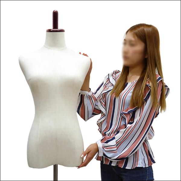 レディーストルソー リネン 麻 木製マホガニー猫脚 女性マネキン パンツ対応 (P-MAM) |  | 08