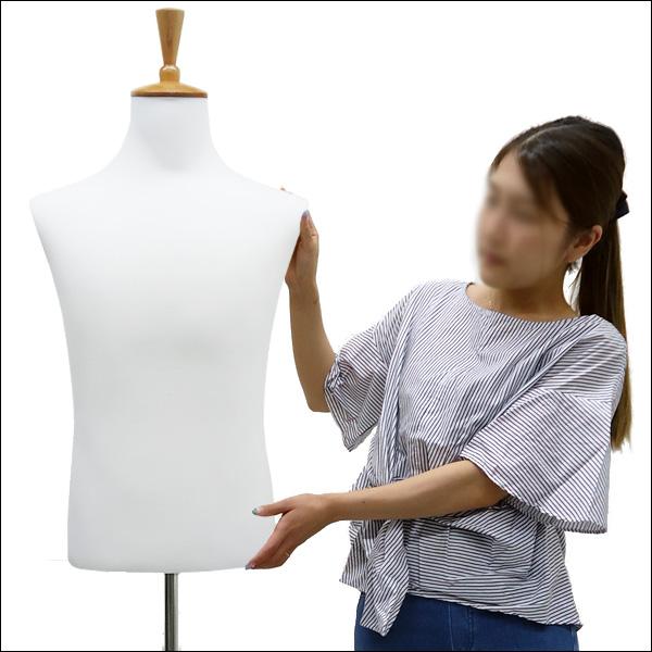 メンズトルソー 白 木製ナチュラル猫脚 男性マネキン パンツ対応 (P-NWN) |  | 08