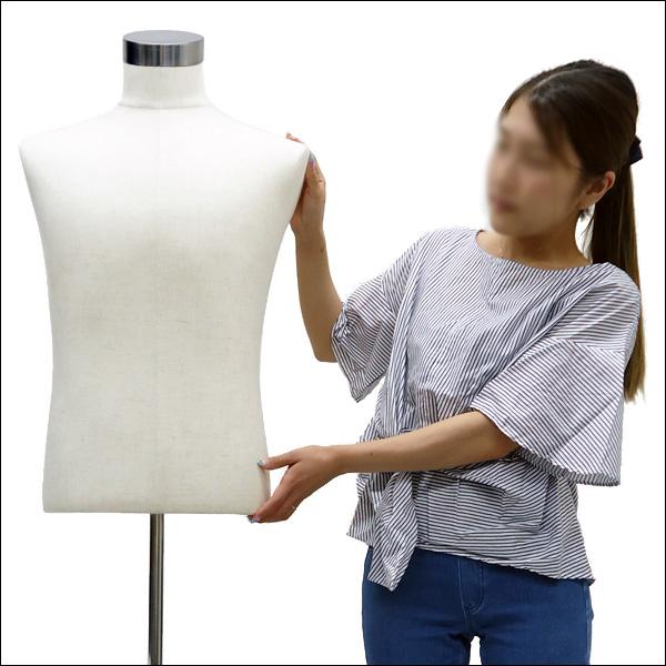 メンズトルソー 麻 リネン 鉄脚スクエアJ 男性マネキン パンツ対応 (P-JAJ) |  | 08