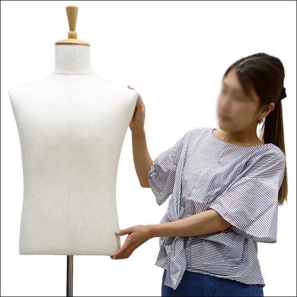 メンズトルソー リネン 麻 木製ナチュラル猫脚 男性マネキン パンツ対応 (P-NAN) |  | 08