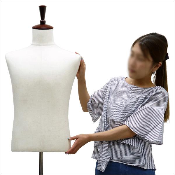 メンズトルソー リネン 麻 木製マホガニー猫脚 男性マネキン パンツ対応 (P-MAM) |  | 08