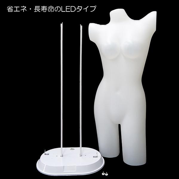 レディース 電飾トルソー LED 省エネタイプ 女性 光るマネキン |  | 07