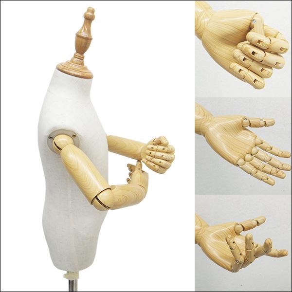 腕付き 子供トルソー リネン 猫脚ナチュラル ベビー アーム付きトルソー (NAN) |  | 06