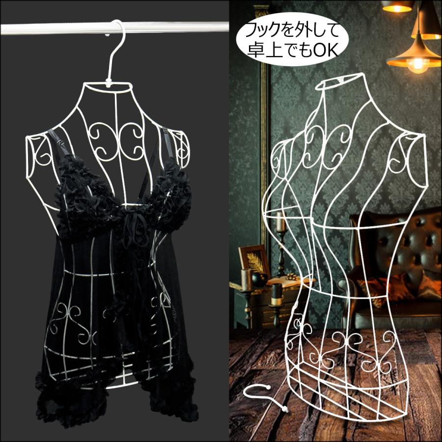 ワイヤートルソー ハンガータイプ 白 壁掛け アイアン ハーフトルソー |  | 03