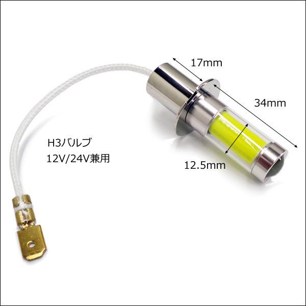 LEDフォグランプ H3 プロジェクターレンズ 12V 24V 白 2個セット (284) メール便送料無料 |  | 03