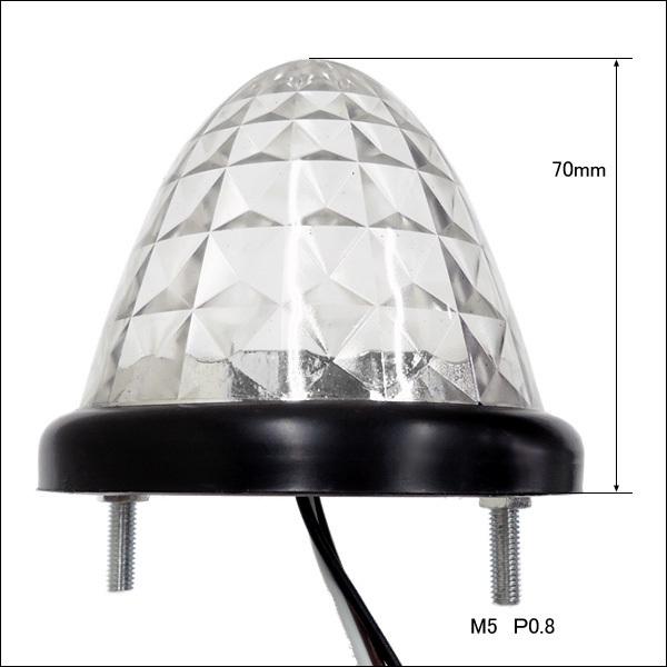 サイドマーカー 10個組 ダイヤカット 爆光 SMD16発 LED バスマーカー 24V クリア |  | 06