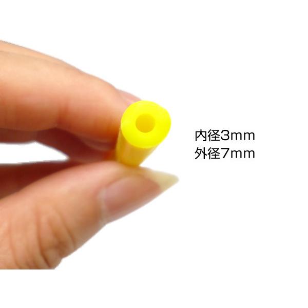 耐熱シリコンホース 3mm×1m〜 黄 Φ3 バキュームチューブ メール便送料無料 |  | 01