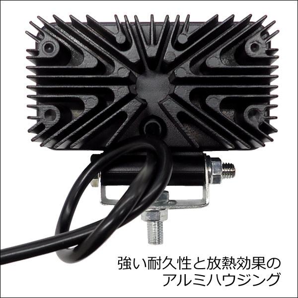 LED ワークライト (X)【2個セット】12V 24V 広角 角型 18W 荷台 作業灯 |  | 06