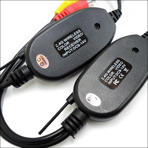 車リアビュー3点セット ワイヤレストランスミッター & バックモニター & バックカメラa |  | 08