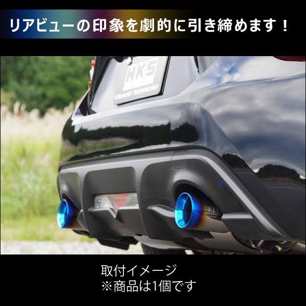 マフラーカッター【A】チタン風焼入れ加工 100Φ 真円型 ストレート シングル |  | 08