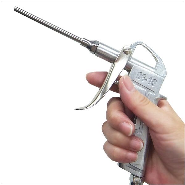 エアーダスターガン ロングノズル ブローガン シルバー 埃除去等 [DG-10] メール便 |  | 01