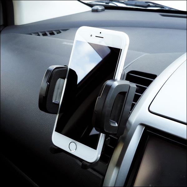 吸盤式 モバイルホルダー 2way設置 車載 スマホ iPhone ホルダー (K) |  | 09