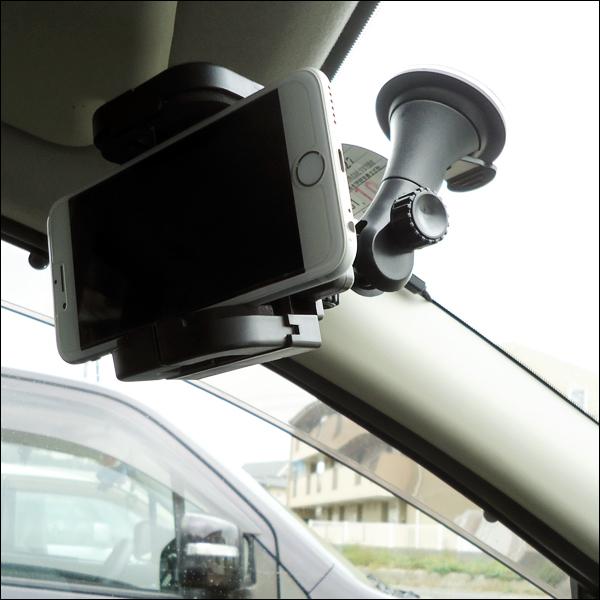 吸盤式 モバイルホルダー フォトフレーム付 車載 スマホ iPhone ホルダー (J) |  | 08