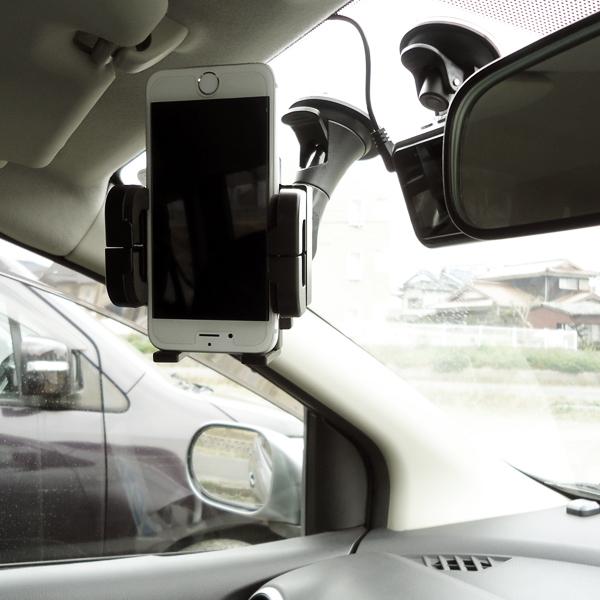 吸盤式 モバイルホルダー フォトフレーム付 車載 スマホ iPhone ホルダー (J) |  | 09