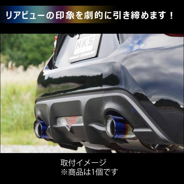 マフラーカッター【G】チタン風焼入れ加工 100Φ 真円型スラッシュ ストレート シングル |  | 09