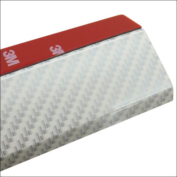 アンダーリップモール 2.5m [D カーボン調ホワイト] フロントバンパーガード リップスポイラー ガリ傷防止 |  | 06