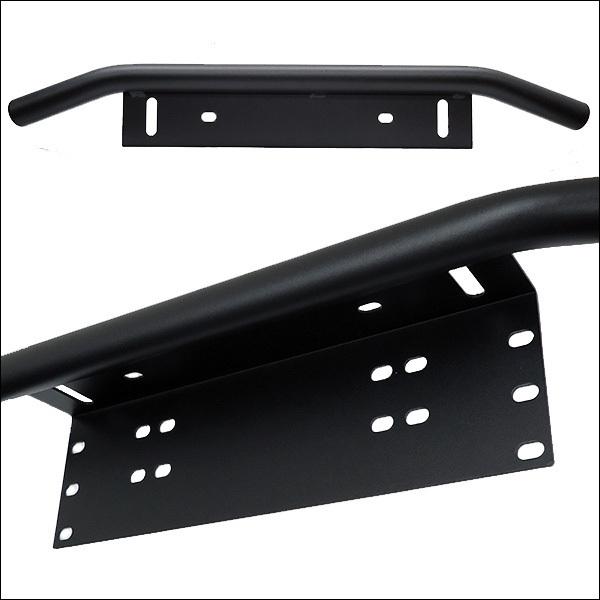 ナンバープレート ライトステー 黒 パイプバンパー付 ナンバーブラケット |  | 07