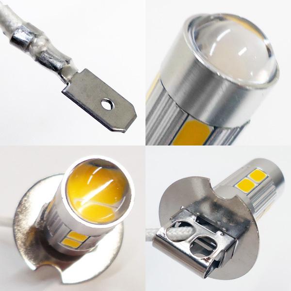H3 LED フォグ バルブ イエロー 12V 24V 2個セット (281) メール便送料無料 |  | 05