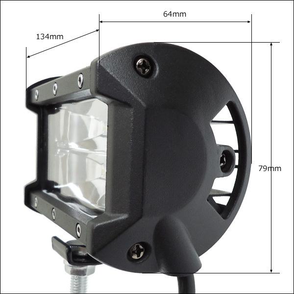 LEDワークライト 作業灯 U-白 2個セット 12V 24V 72W 5インチ デッキライト |  | 04