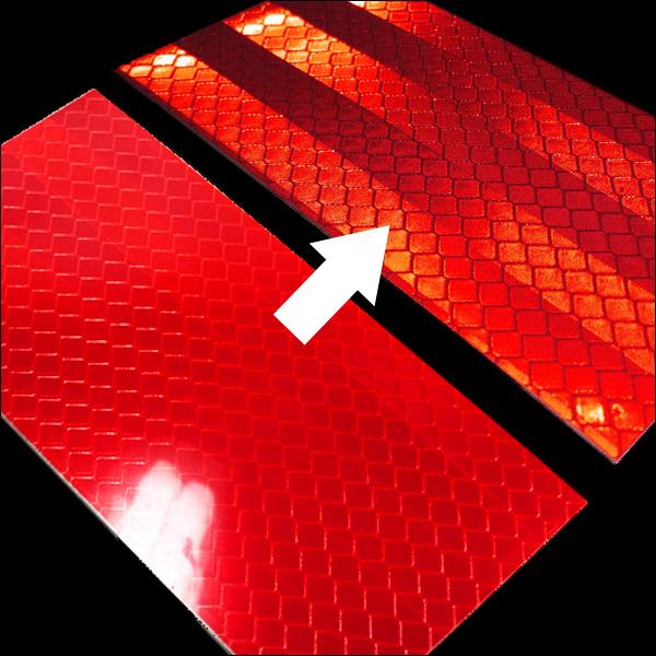 反射テープ 45m 50mm幅 1巻 赤 リフレクター ステッカー 送料無料 |  | 01