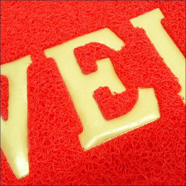 WELCOME 玄関マット 1枚 120×80cm LLサイズ 赤 |  | 01