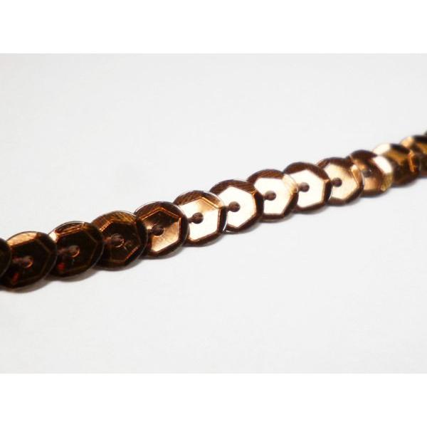 スパンコールリボン (09) 亀甲チョコ 1巻 6mm×80m スパンコールテープ |  | 02