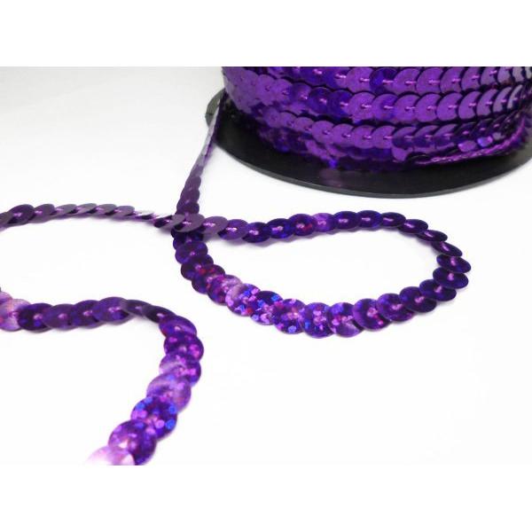 スパンコールリボン (17) パープル 1巻 6mm×80m スパンコールテープ |  | 02