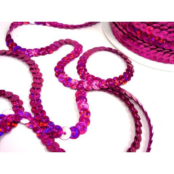 スパンコールリボン (28) ルビー 1巻 6mm×80m スパンコールテープ |  | 01