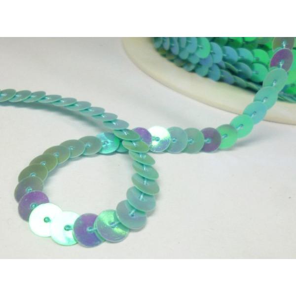 スパンコールリボン (34) ブルー 1巻 6mm×80m スパンコールテープ |  | 01