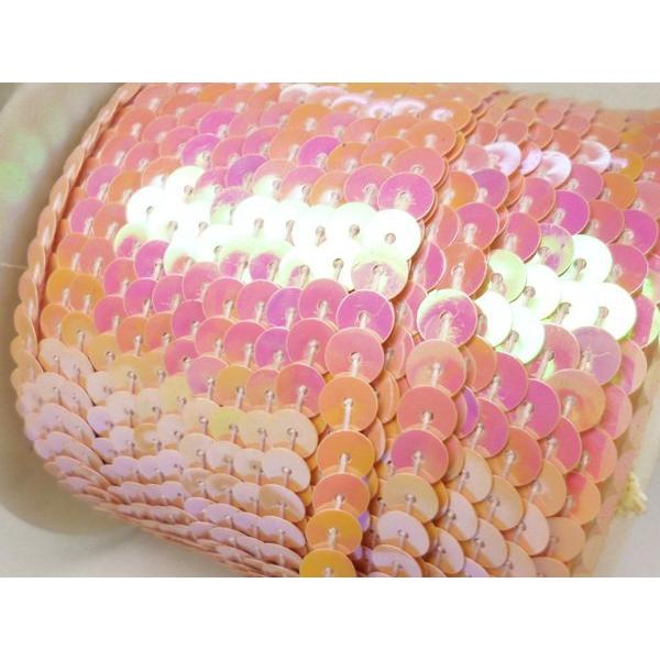 スパンコールリボン (37) ピンク 1巻 6mm×80m スパンコールテープ |  | 01