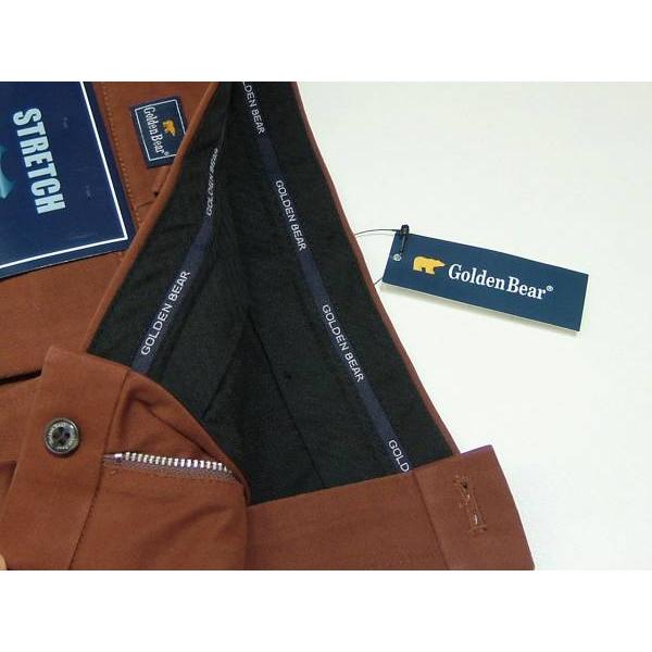 ゴールデンベア Golden Bear メンズ W79 パンツ ストレッチ ブラウン | Golden Bear | 01
